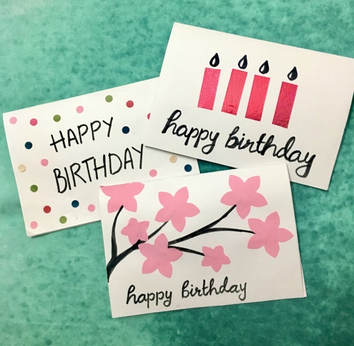 Diy happy birthday cards