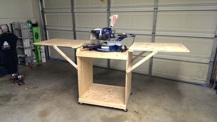 Diy chop saw table