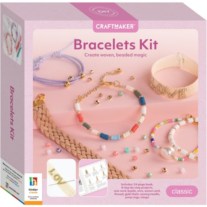 Kids diy bracelets elastic bracelet kit making make womanshopsworld activity fun instructions