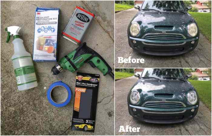 Headlight restoration diy ideas car headlights clean diyready cleaning cleaner diyprojects article