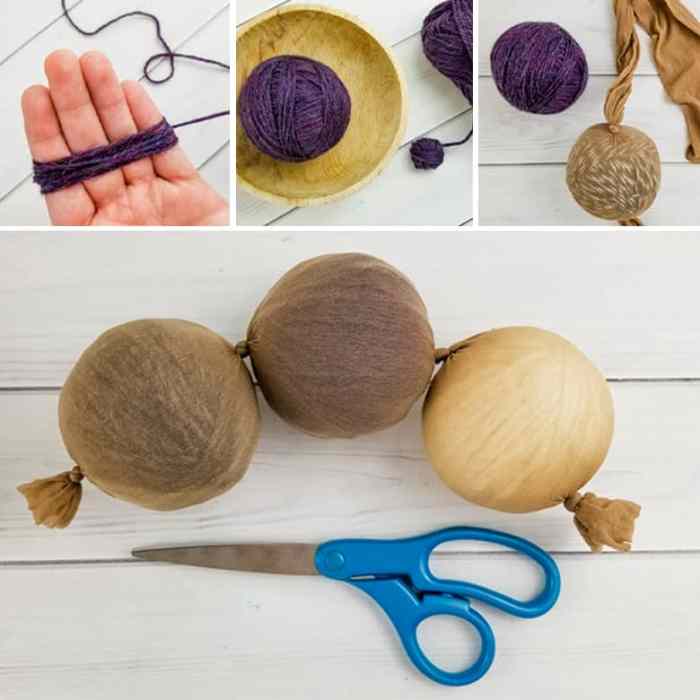 Diy dryer balls