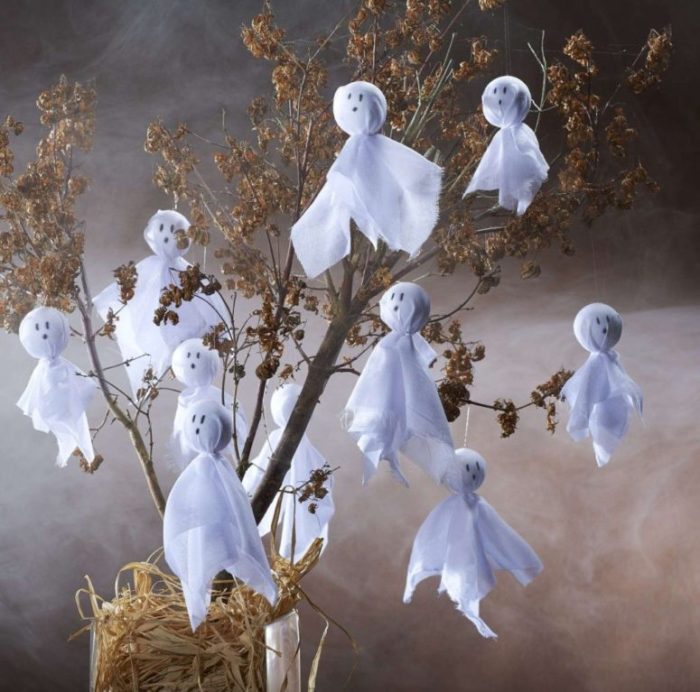 Diy ghost halloween decorations