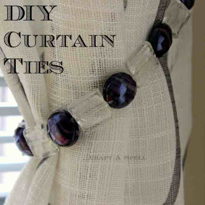 Curtain tie diy