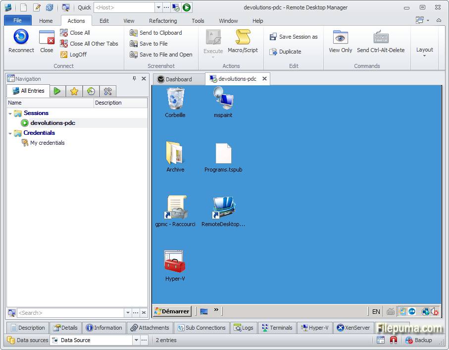 Remote desktop manager